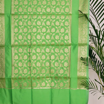 Green Banarasi Katan Silk Dupatta